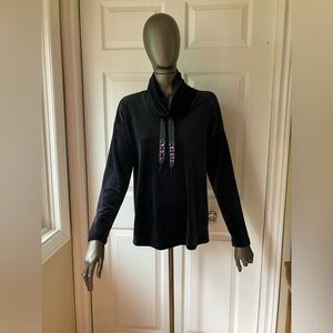 Tribal Jeans velour pullover top